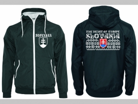 Slovakia - Slovensko olympijské vzory " Čičmany " šuštiaková bunda čierna materiál povrch:100% nylon, podšívka: 100% polyester, pohodlná,vode a vetru odolná